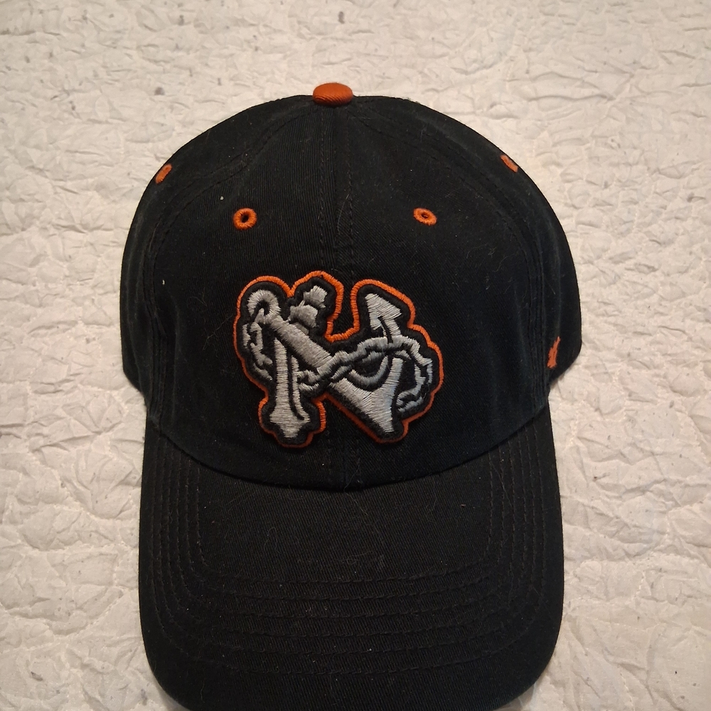 Black and Orange Norfolk Tides Baseball Cap